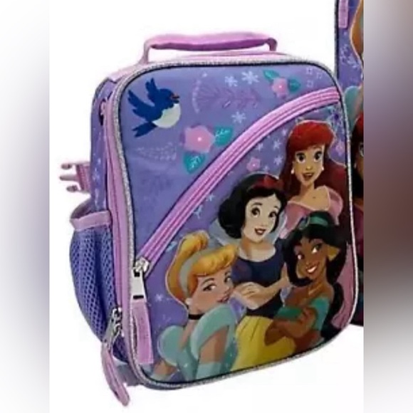 NWOT Disney Princess Backpack with Lunch Box - Picture 4 of 5